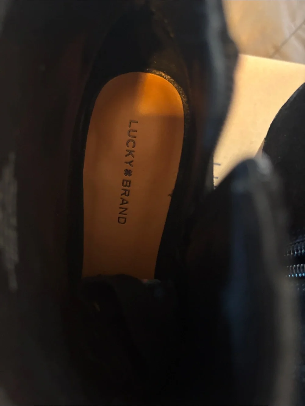 Lucky Brand black suede